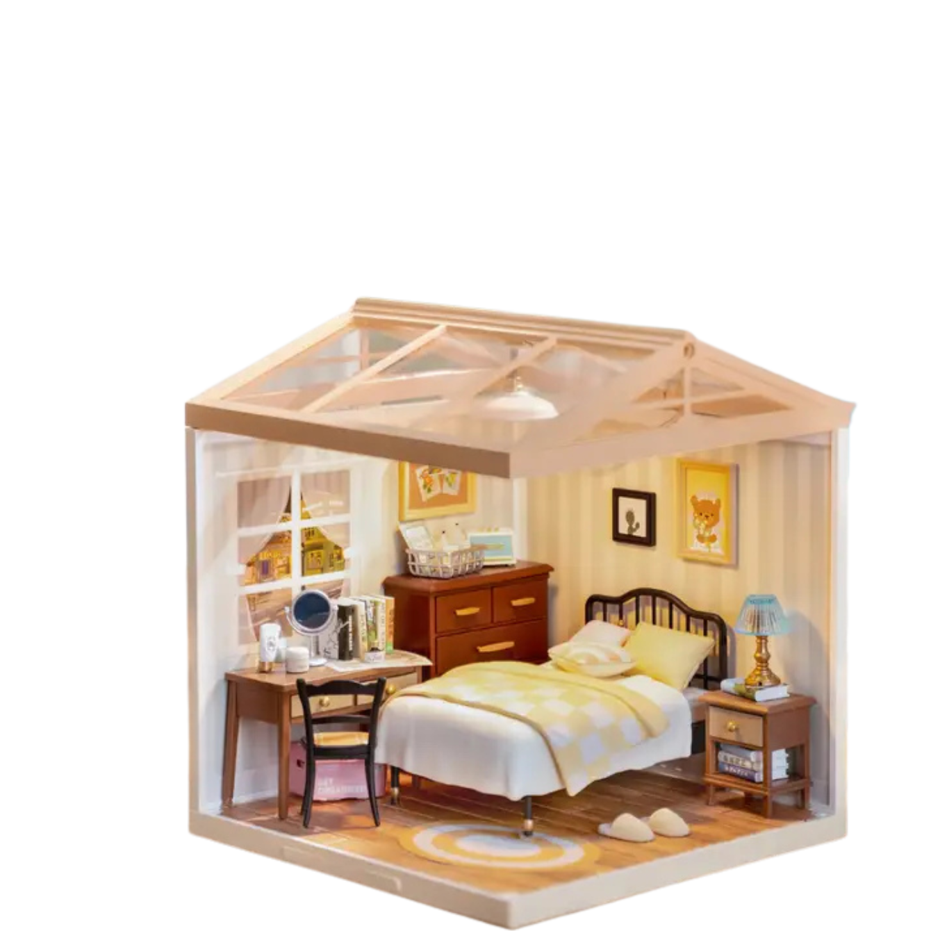 Diy Miniature House Kit: Sweet Dream Bedroom