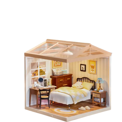 Diy Miniature House Kit: Sweet Dream Bedroom