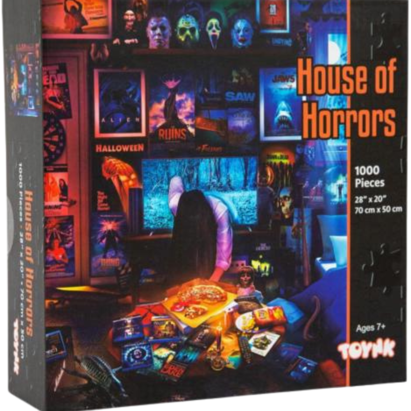 House of Horrors and Scary Movies 1000 Piece Jigsaw Puzzle by Rachid Lotf