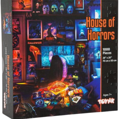 House of Horrors and Scary Movies 1000 Piece Jigsaw Puzzle by Rachid Lotf