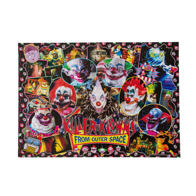 Killer Klowns From Outer Space Kollage B 1000-Piece Jigsaw Puzzle | 28 x 20 Inches