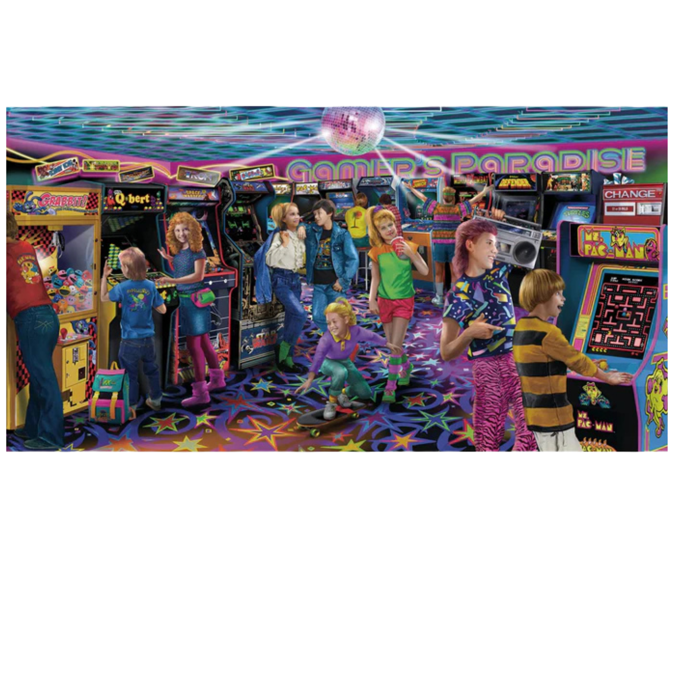 Gamers Paradise '80s Retro Arcade 2000 Piece Jigsaw Puzzle