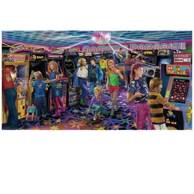 Gamers Paradise '80s Retro Arcade 2000 Piece Jigsaw Puzzle