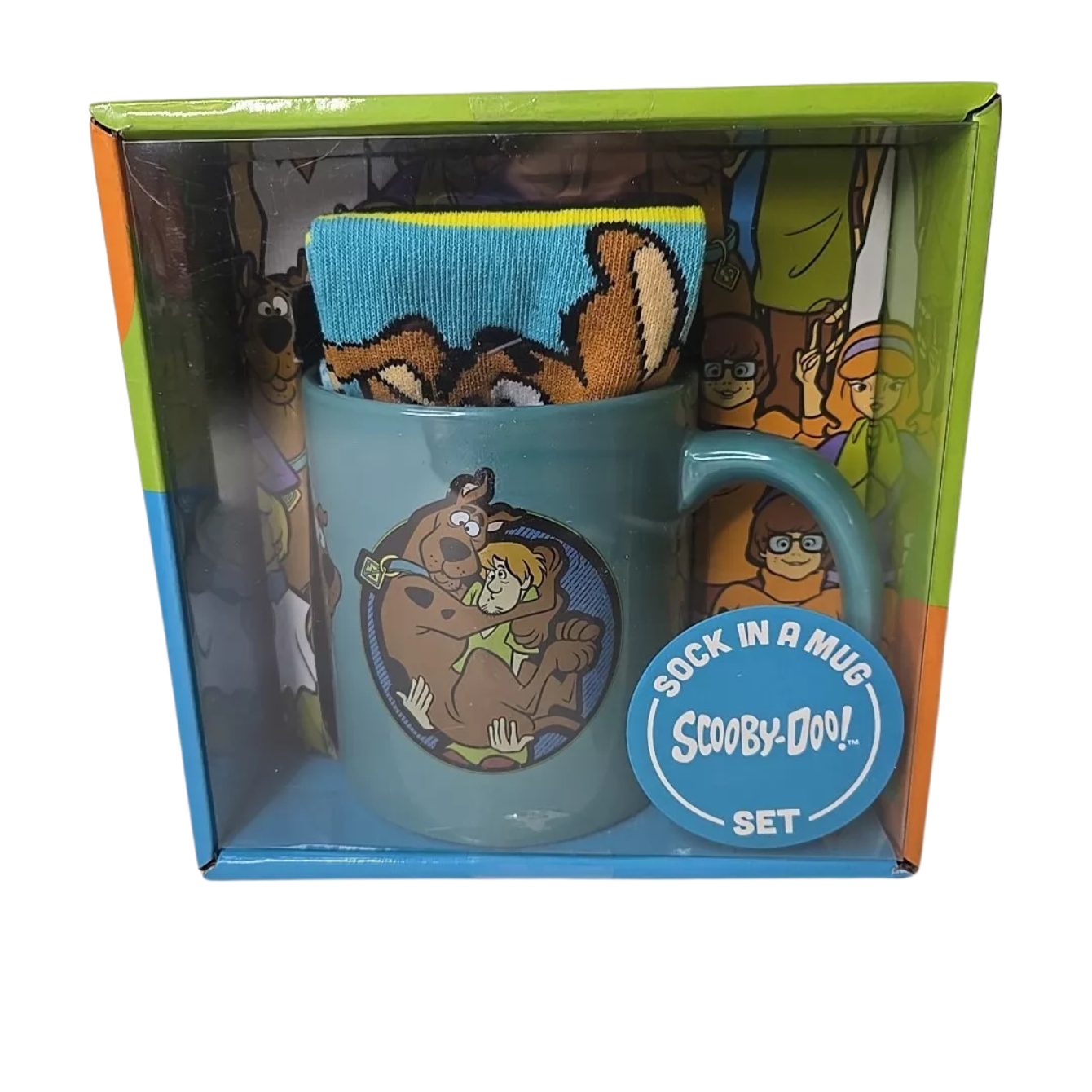 Scooby- Doo SOCK IN A MUG Sticker Gift Set