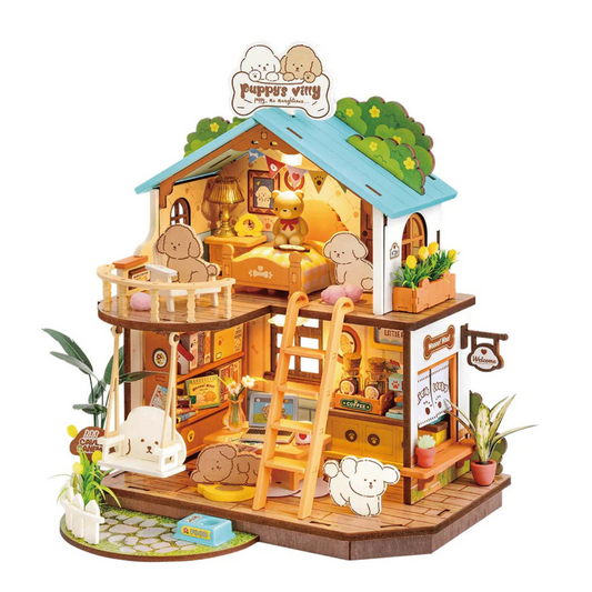 Rolife Puppy's Cozy Villa DIY Miniature House
