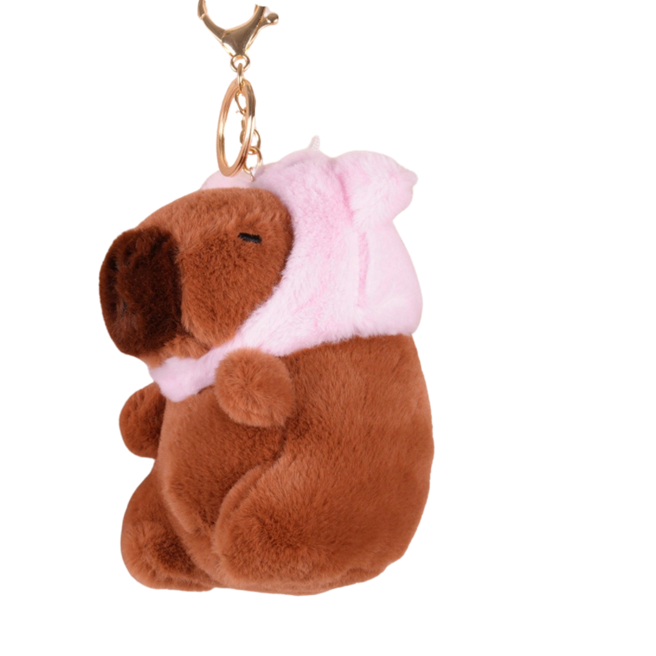 Capybara Plush Keychain PIG HAT