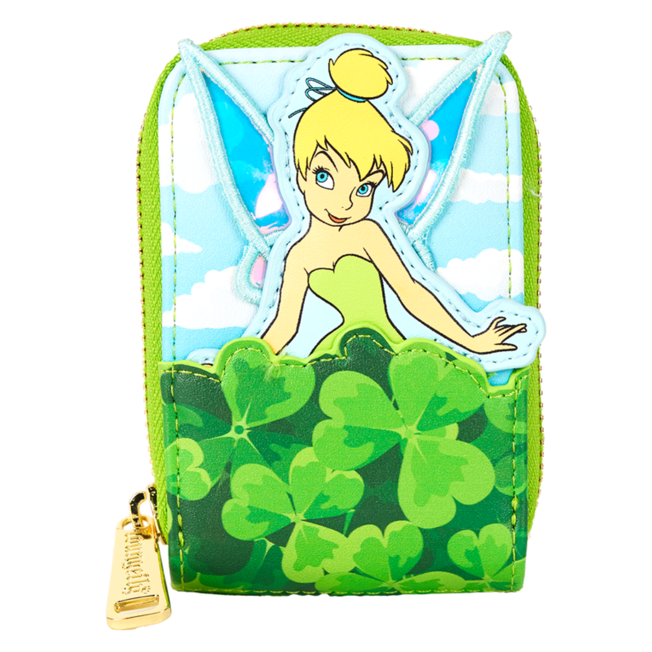 Loungefly Tinkerbell Four Leaf Clover Accordion Cardholder