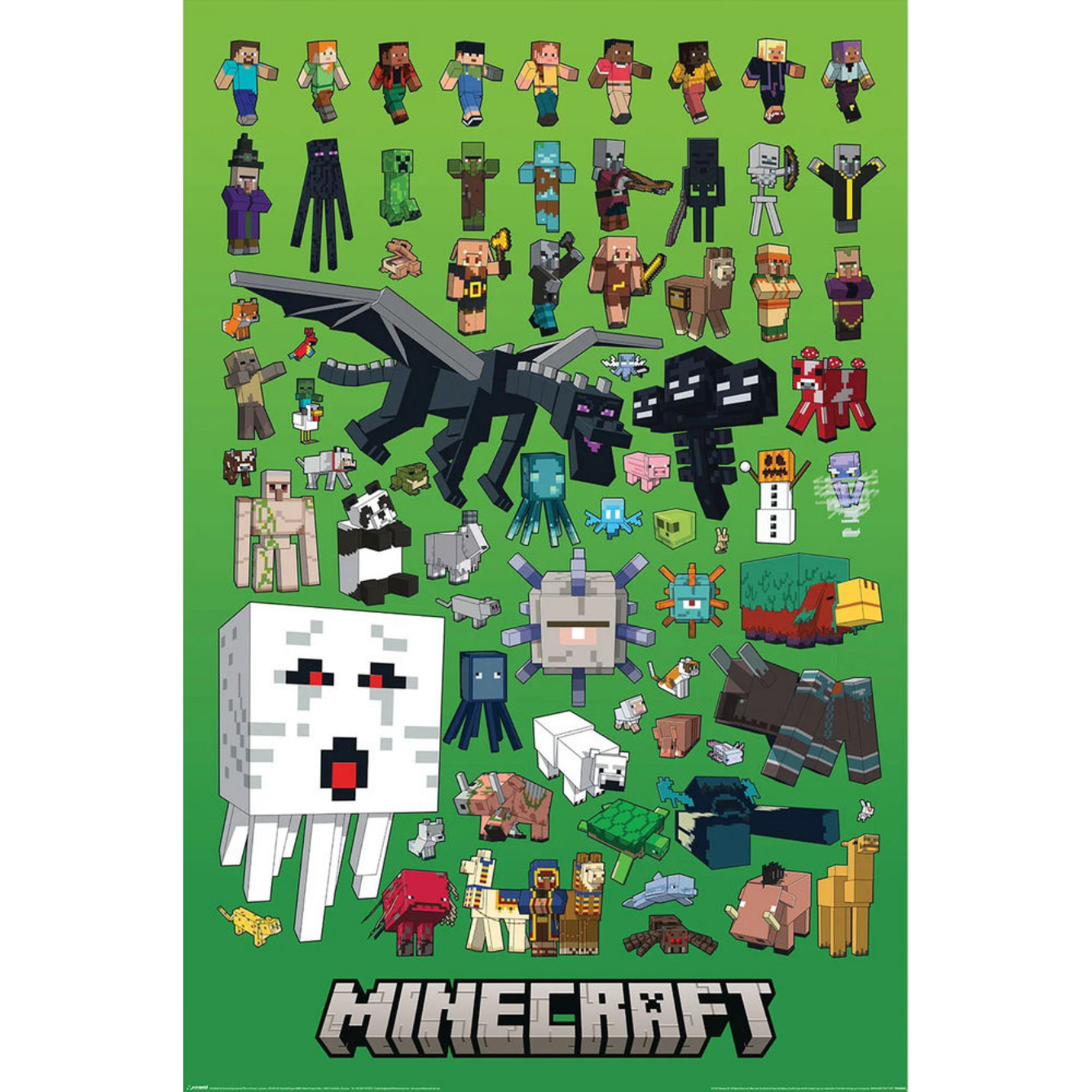 Minecraft - Character Montage - Regular Poster