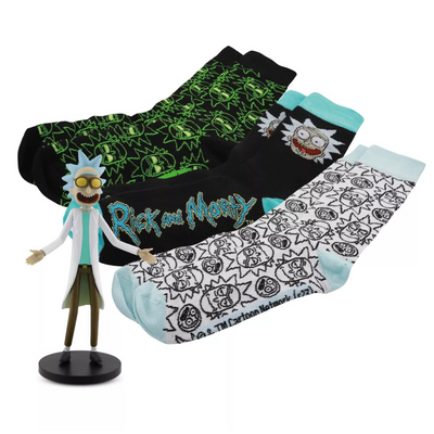 Rick and Morty Vinyl Figure 3 Pack Socks
