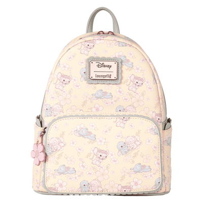 Loungefly Stitch & Angel Cherry Blossom All-Over Print Mini Backpack