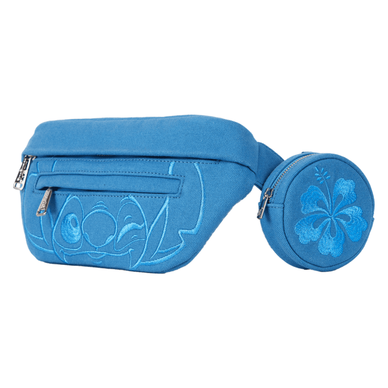 Loungefly Stitch Ohana Canvas Convertible Belt Bag with Coin Bag