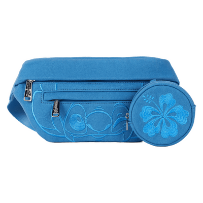 Loungefly Stitch Ohana Canvas Convertible Belt Bag with Coin Bag