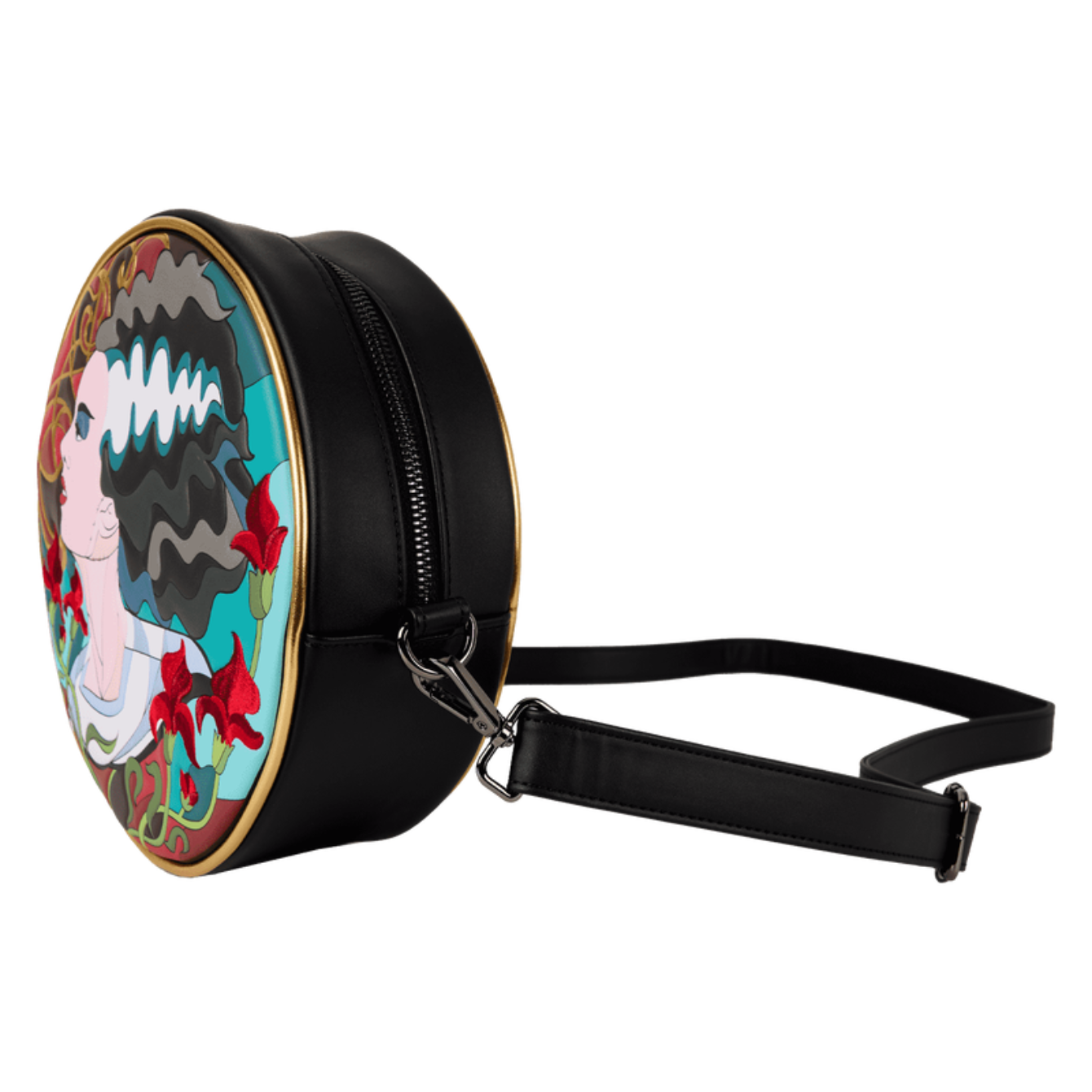 Loungefly Universal Monsters The Bride Of Frankenstein Stained Glass Crossbody Bag