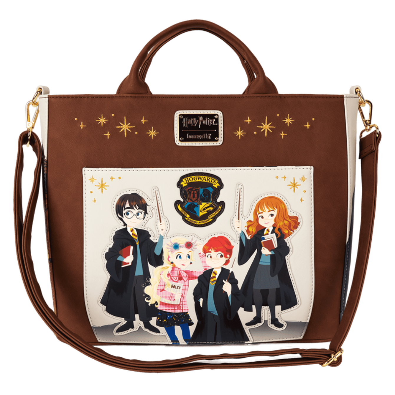 Loungefly Harry Potter Hogwarts Convertible Backpack & Tote Crossbody Bag
