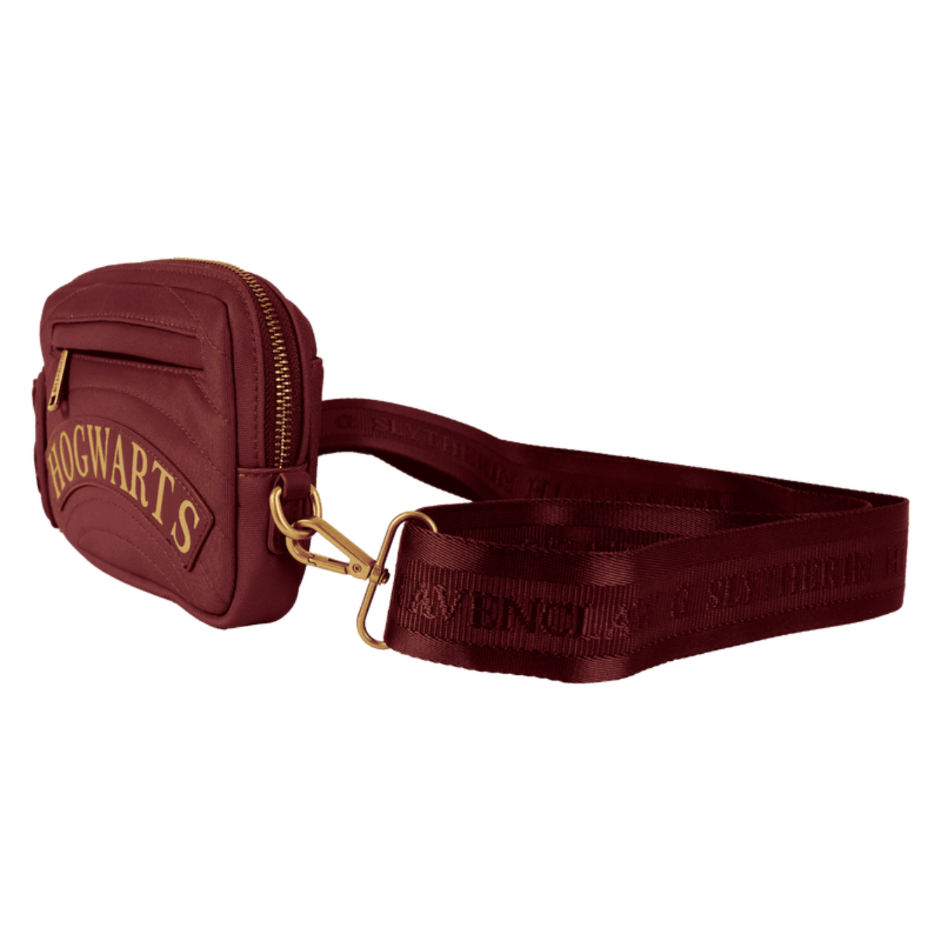Loungefly Harry Potter Hogwarts House Canvas Sling Crossbody Bag with Coin Bag