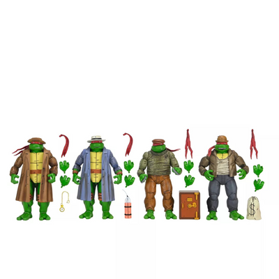 NECA Teenage Mutant Ninja Turtles Mirage Comics Gangster Turtles 7" Scale Action Figure - 4pk