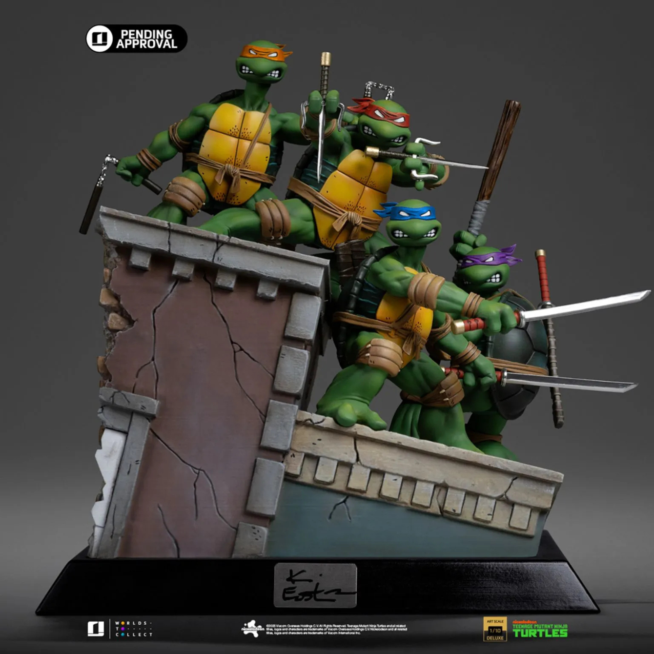 PRE-ORDER Statue TMNT 1st Cover Set - Teenage Mutant Ninja Turtles - Art Scale 1/10