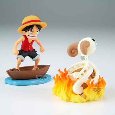 One Piece - Monkey D. Luffy & Going Merry World Collectable Log Stories Prize Figure Set