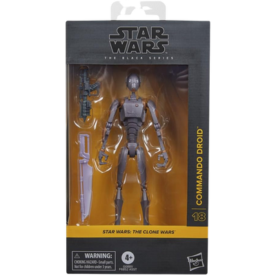 STAR WARS The Black Series Commando Droid, The Clone Wars Premium Collectible 6 Inch Action Figure