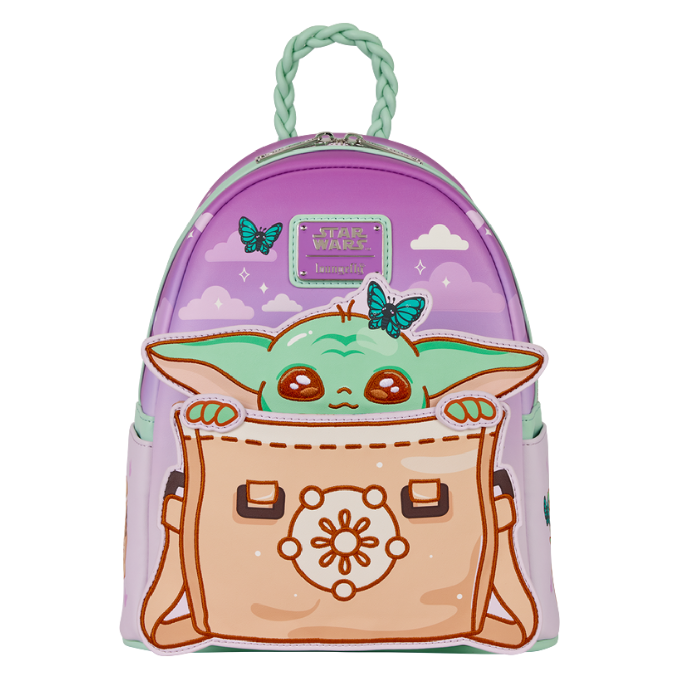 The Mandalorian Grogu Butterfly Mini Backpack