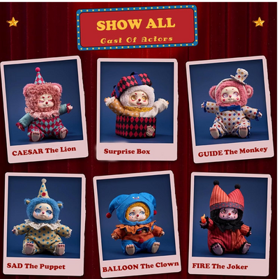 Timeshare Cino Dream Tour Circus Series Stuffed Mystery Box Toy