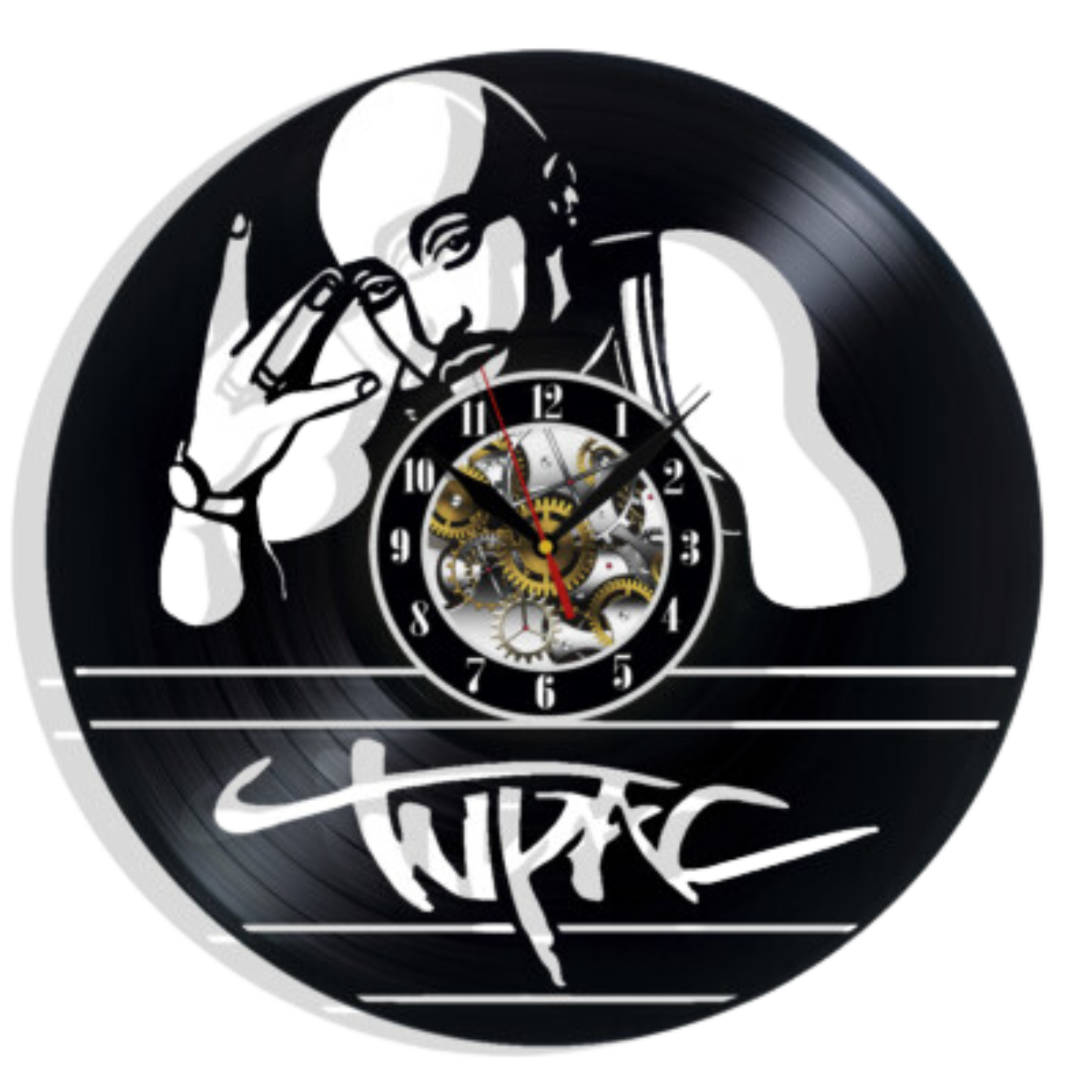 Tupac Vinyl Wall Clock