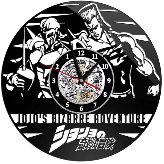 Jojo's Bizarre Adventure Vinyl Wall Clock