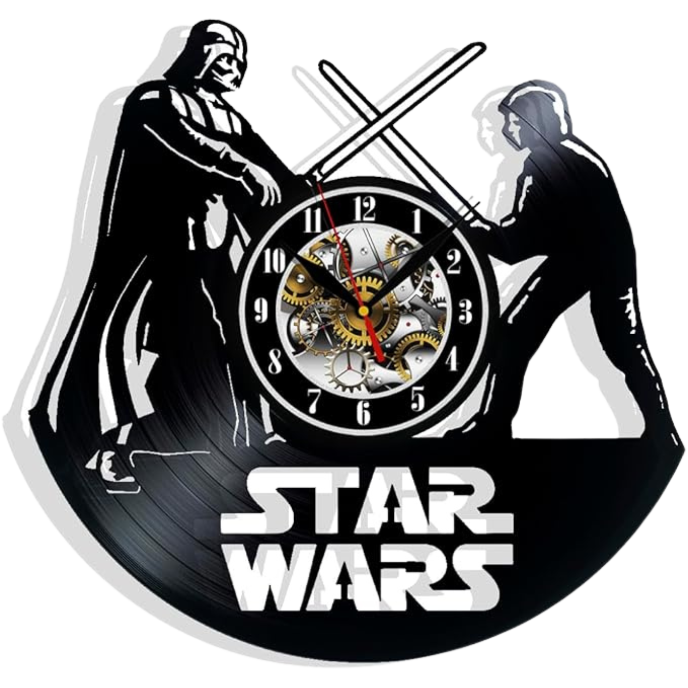 Star Decor Wars Vinyl Wall Clock