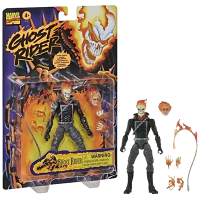 Marvel Legends Series Ghost Rider, Retro card 6-inch Action Figure