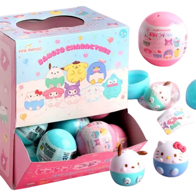 Sario Characters Adorable Round Figure Blind Capsule Set