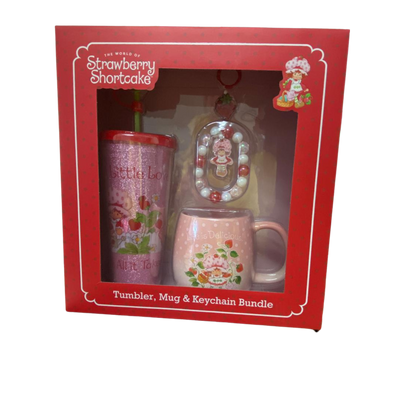 Strawberry Shortcake Tumbler, Mug & Keychain Bundle