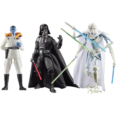STAR WARS The Black Series Darth Vader, Grand Admiral Thrawn, General Grievous, Masters of Evil Collectible 6-Inch Action Figure 3-Pack