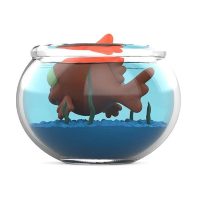 The Simpsons Blinky in Fish Bowl 5.5-Inch Vinyl Art Figure