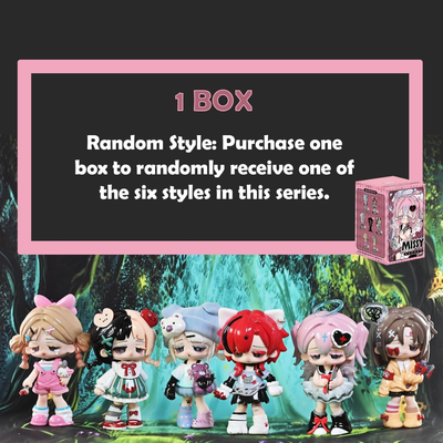 CALEMBOU Anime Blind Box Figure, Cute Missy Series Mystery Box Figure, Home Decoration Collectible PVC Figurine