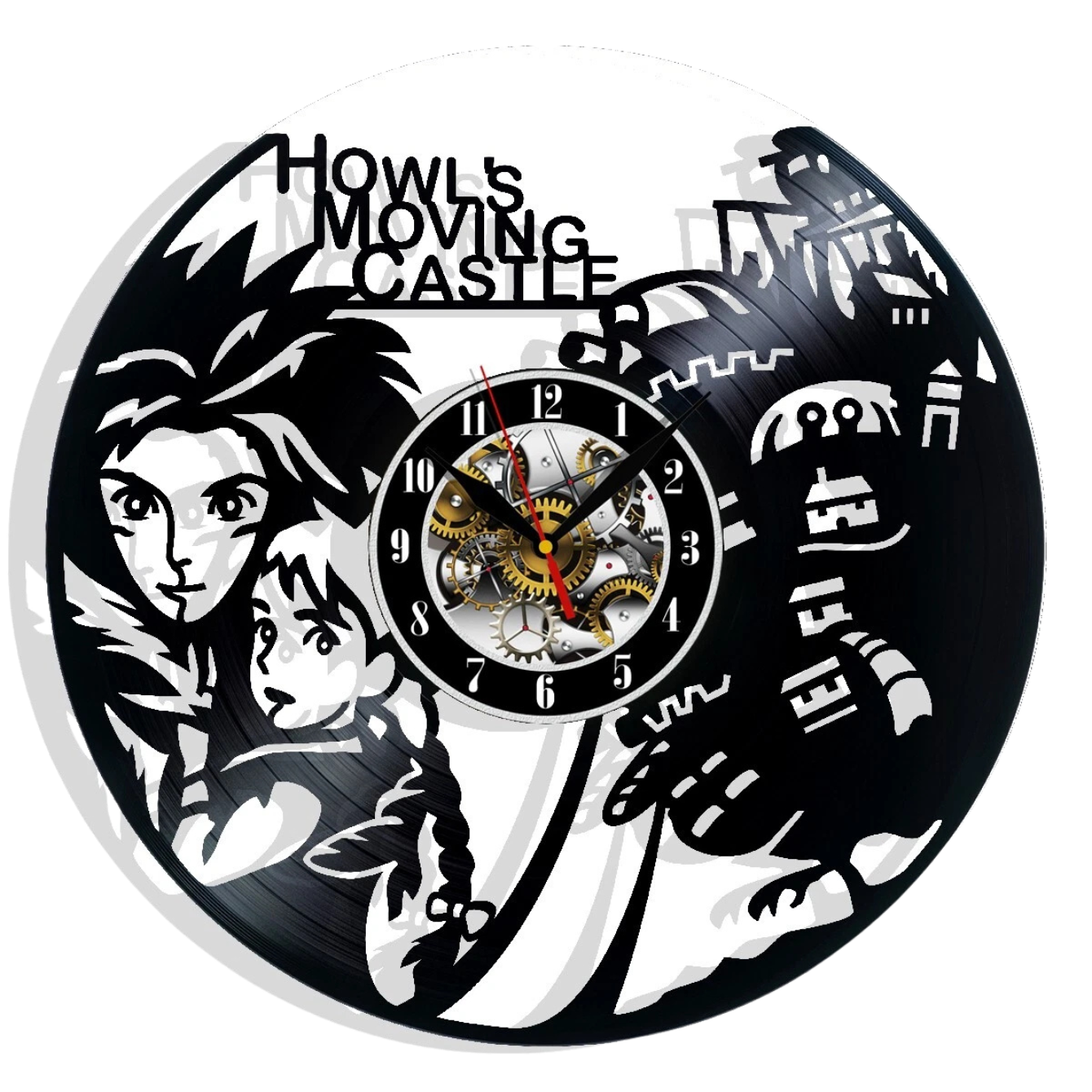 Howl's Moving Castle Vinyl Wall Clock