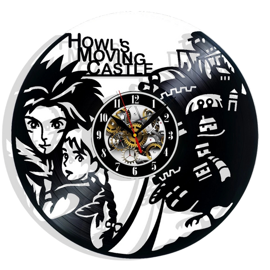 Howl's Moving Castle Vinyl Wall Clock
