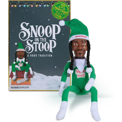 Snoop Dogg Snoop on The Stoop 2025 Christmas Elf, Shelf Decor, 12” Small Plush Collectible Figurine