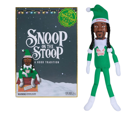 Snoop Dogg Snoop on The Stoop 2025 Christmas Elf, Shelf Decor, 12” Small Plush Collectible Figurine