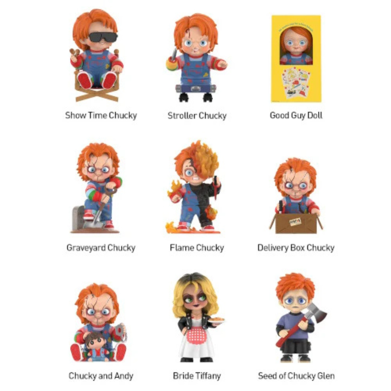 Chucky Child's Play Figure Series Pop Mart 3-Inch Mini-Figure