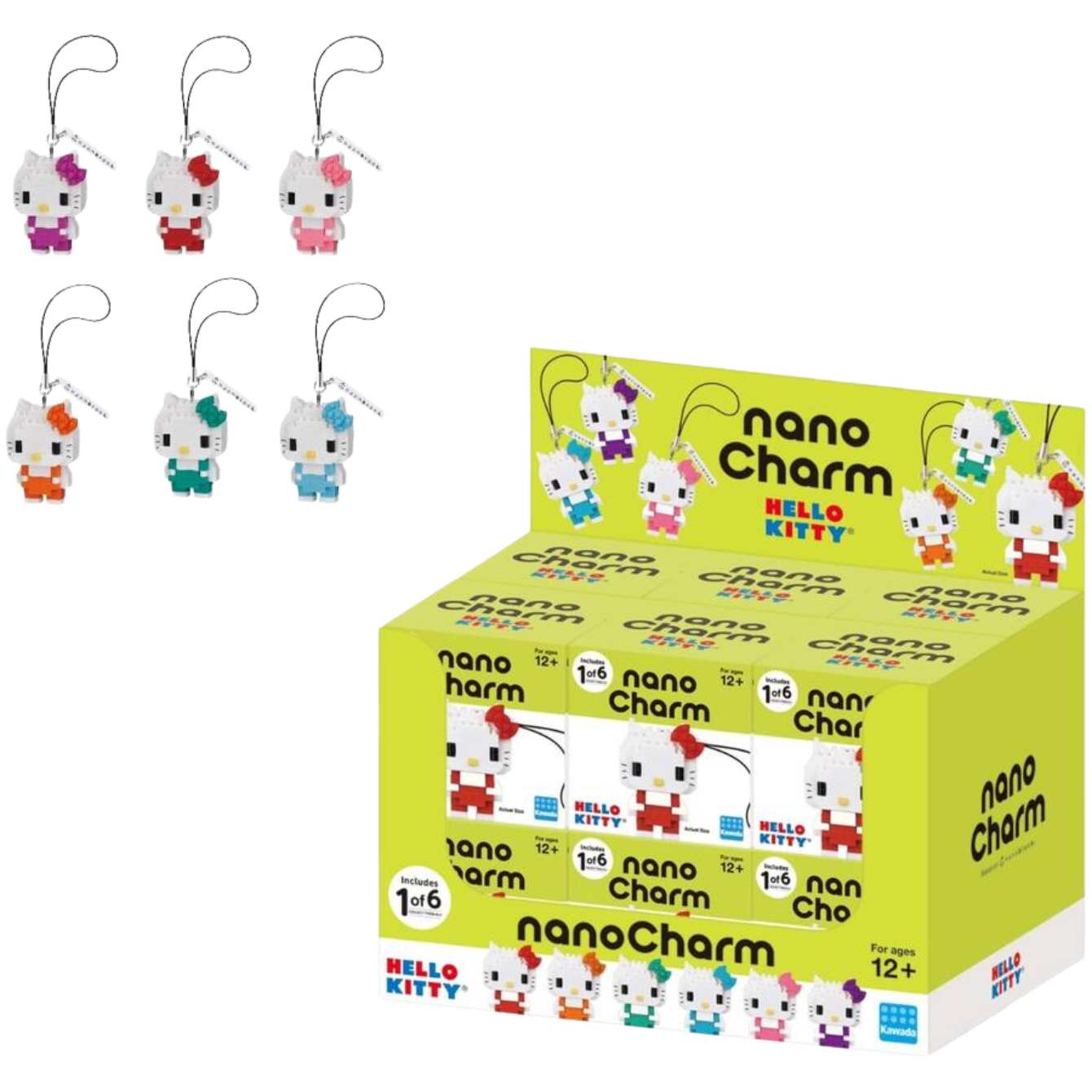 PopMarket - Nanoblock - Sanrio - nanoCharm - Hello Kitty Colors Blindbox