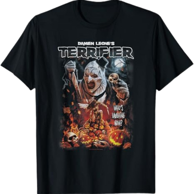 Terrifier Art The Clown Halloween Poster Horror Movie T-Shirt