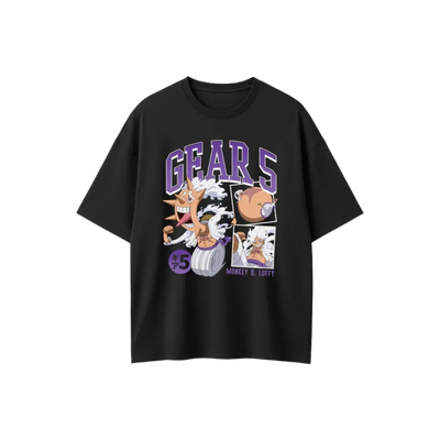 One Piece Luffy Gear 5 Shirt – Anime Action Pose Tee