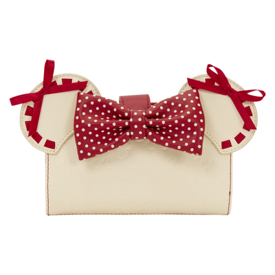 Loungefly Minnie Mouse Rock the Dots Coquette Flap Wallet