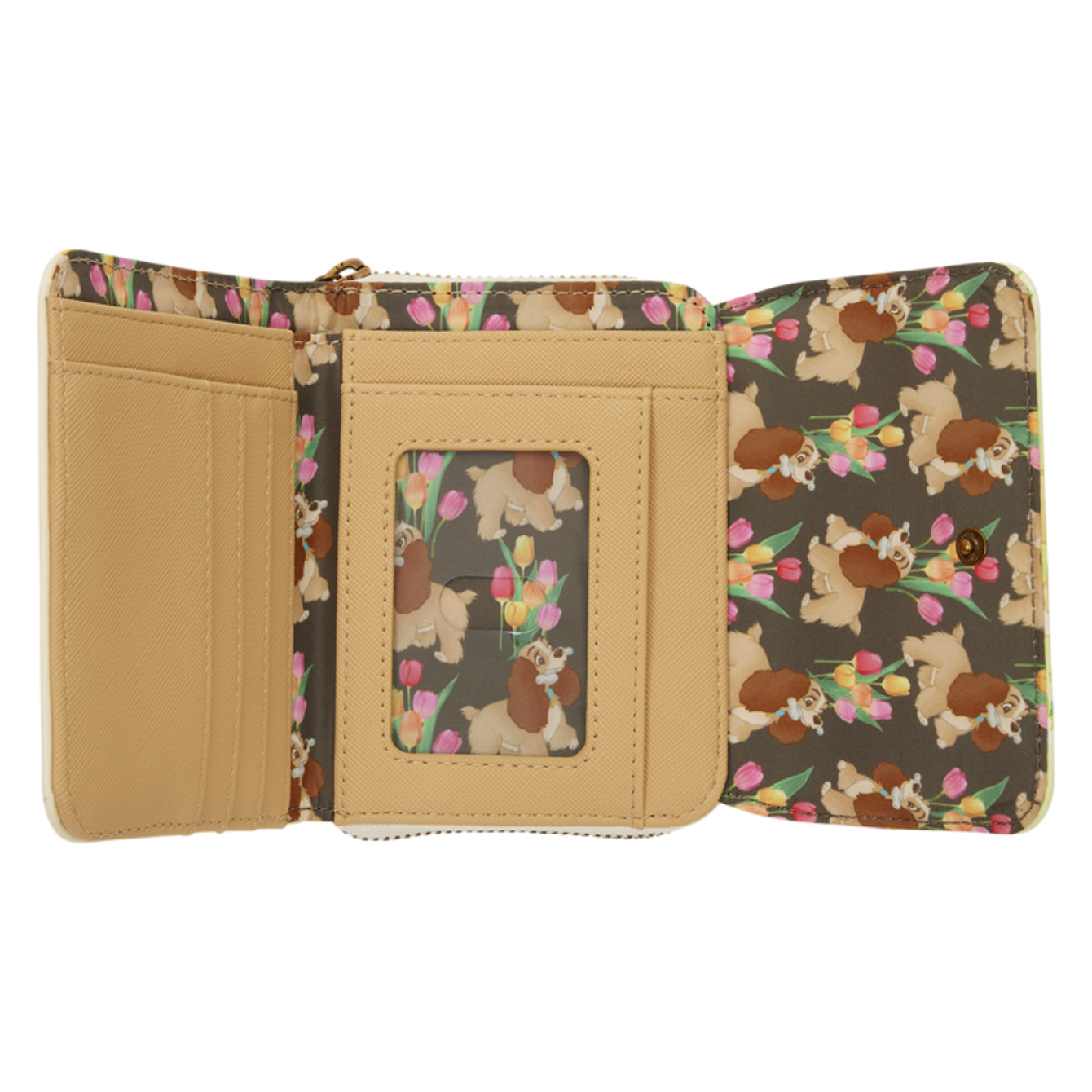 Loungefly Lady and the Tramp Pastel Tulip Trifold Wallet