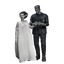 Universal Monsters - The Bride of Frankenstein 90th Anniversary The Monster and His Mate 7" Scale Action Figure 2-Pack (Black & White)