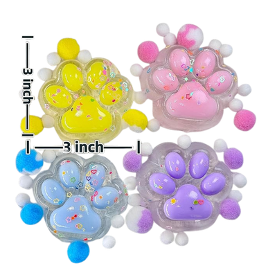 Taba Squishy Paw, Transparent Cat Paw Squishy