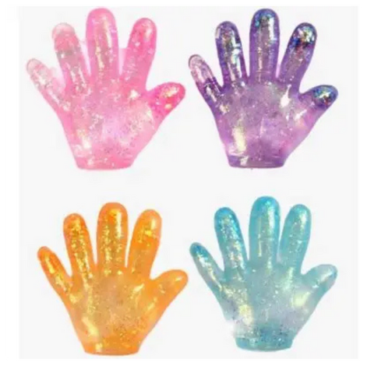 pinch family HAND squishy glitter
