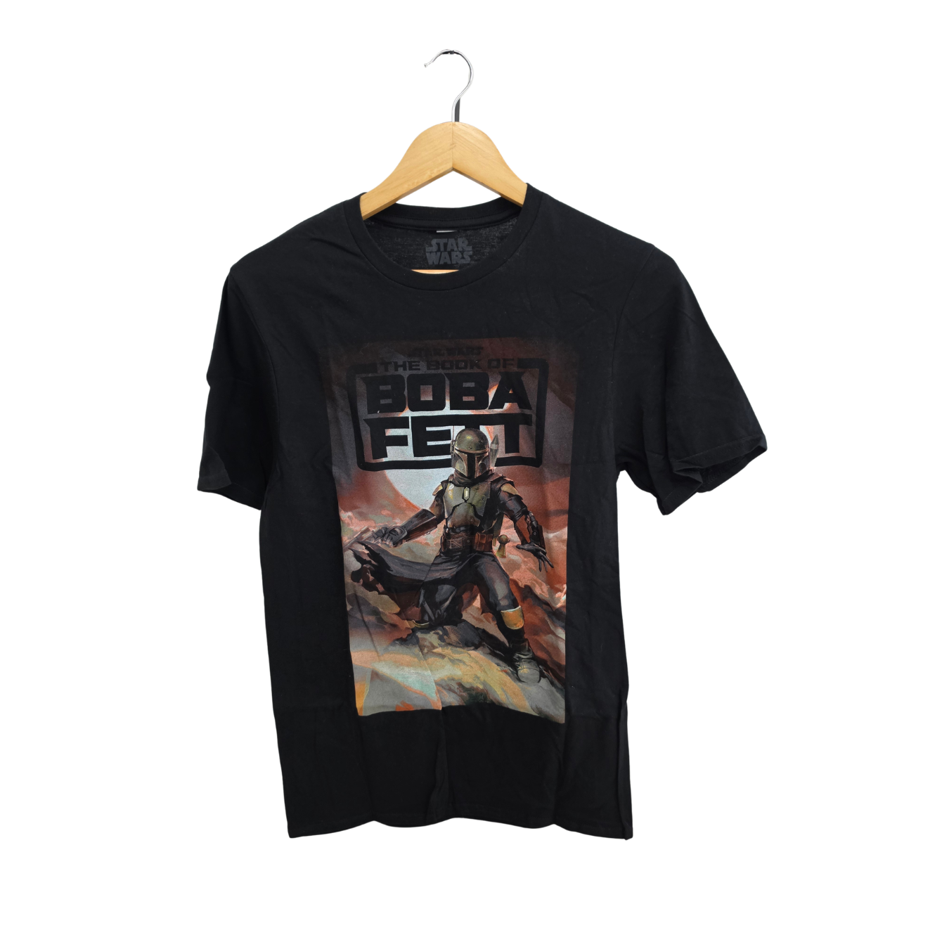 Star Wars The Book of Boba Fett Painting Black T-Shirt