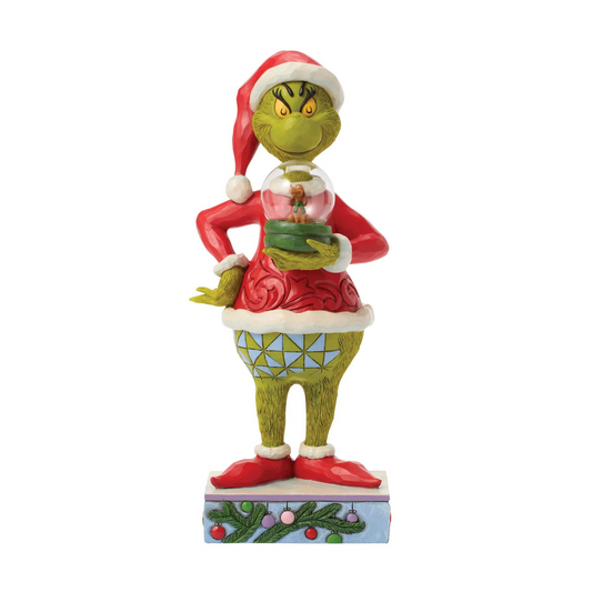 Grinch Holding Dome with Max