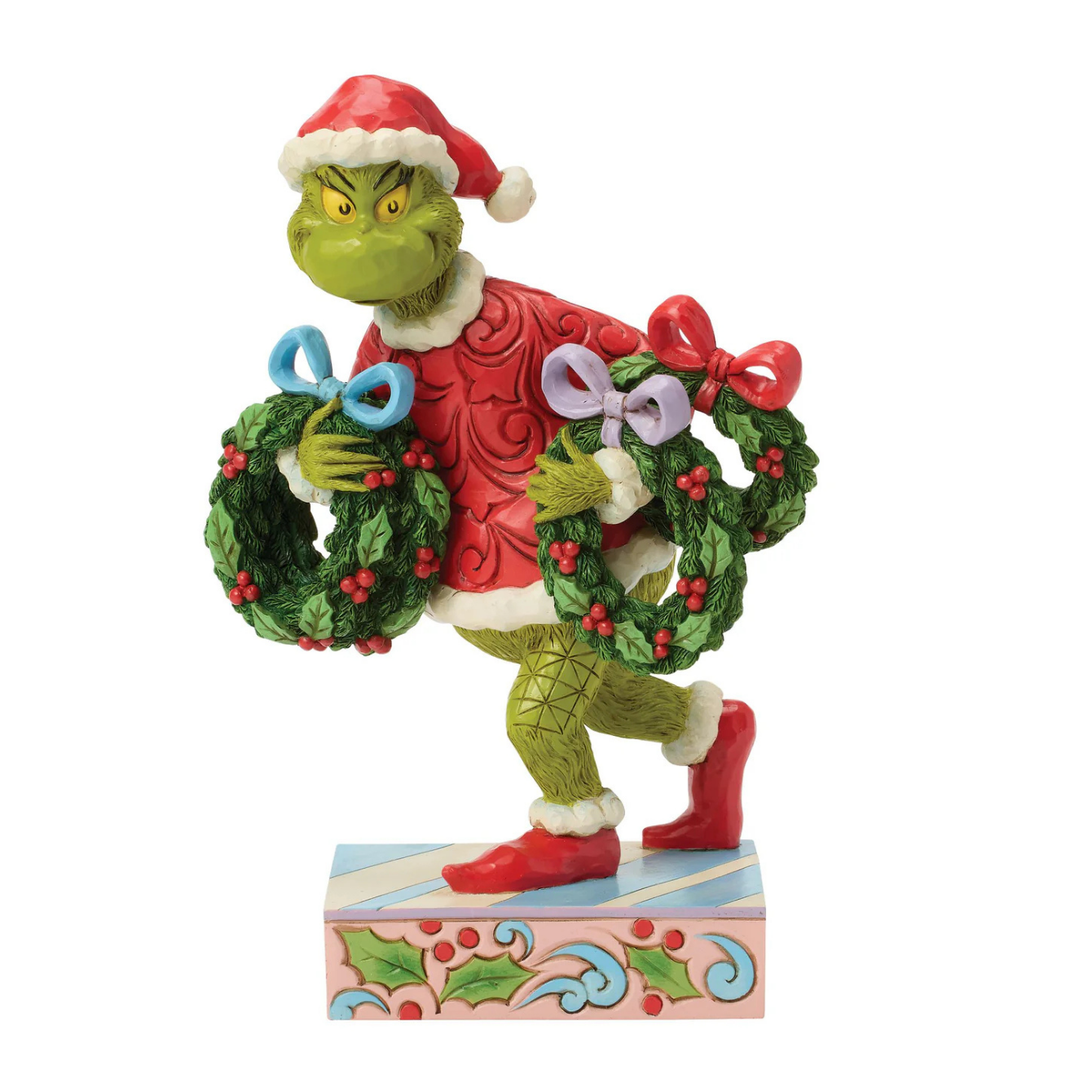 Grinch with Multiple Wreaths